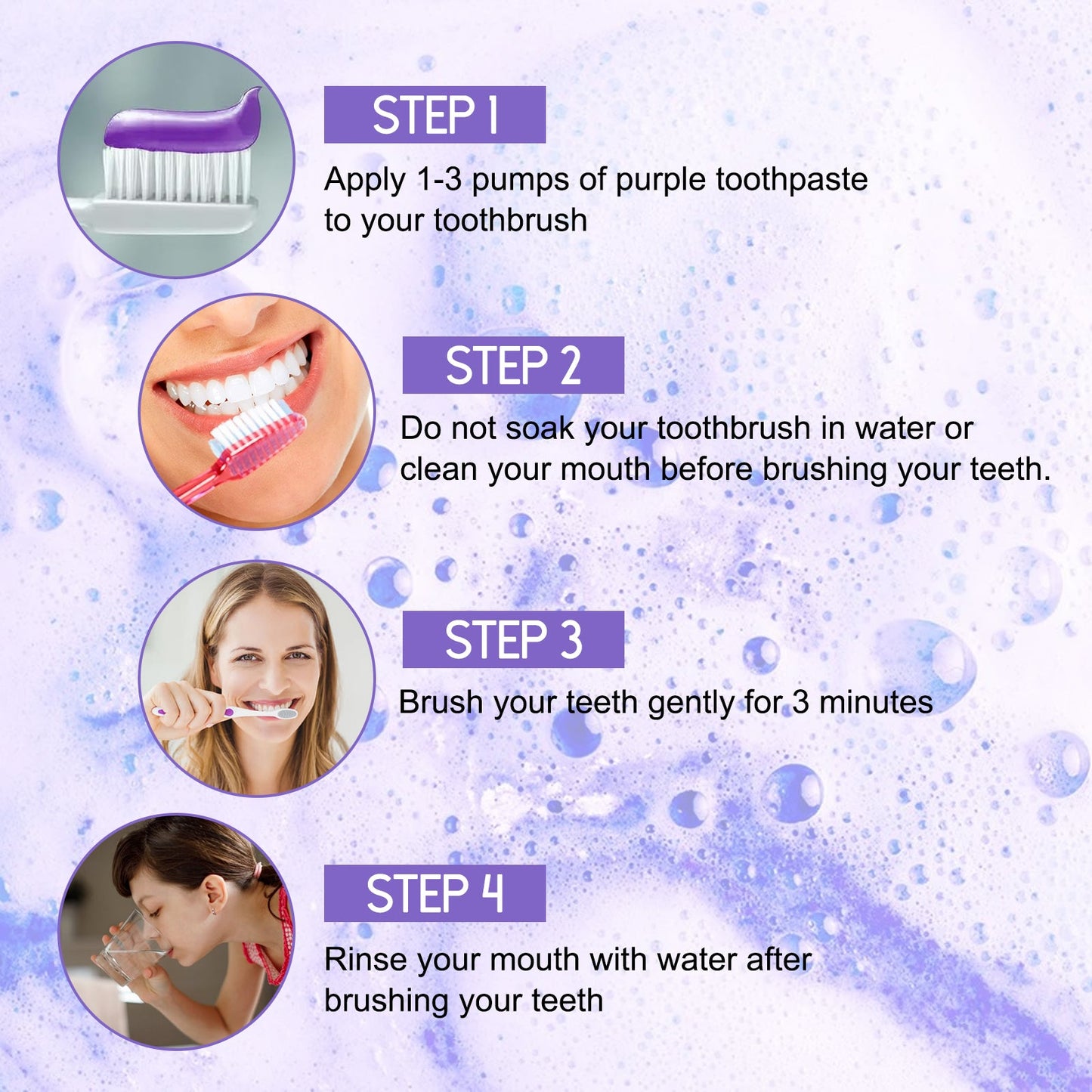 Premium Purple Tooth Whitening Toothpaste