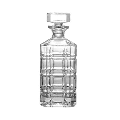 Crystal Glass Whiskey Decanter, Lead-Free, Luxury Barware, Wine Bottle, Home Party, 750ml - Korvel