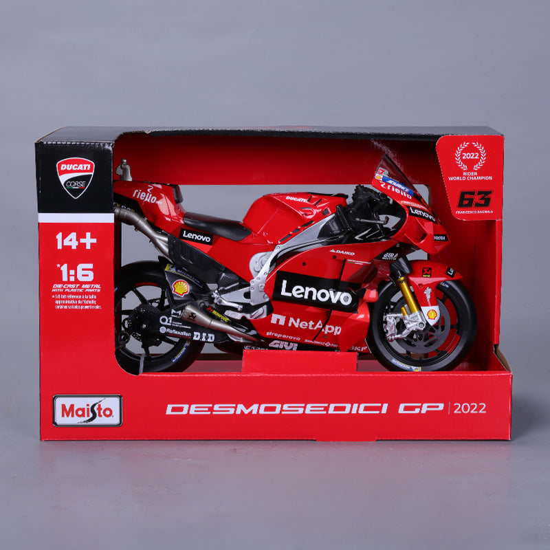 Modèle de moto Grand Ducati 1:6 Meichi en alliage
