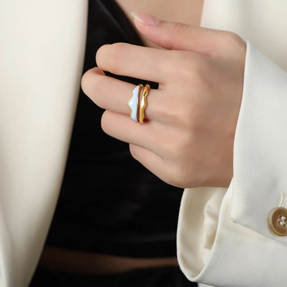 18K Gold-Plated Open Ring - Korvel