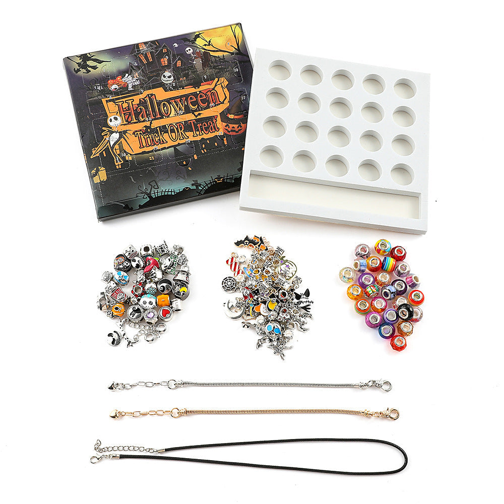 Juego de Joyería DIY de Halloween para Niños - Pulsera y Collar de Cuentas