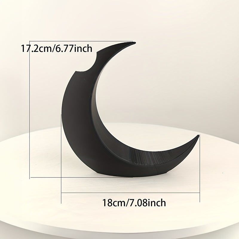 3D-Printed Gothic Moon Vase for Dried & Artificial Flowers