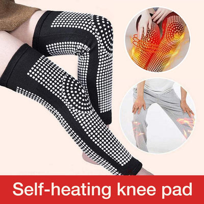 1 Pair Dot Matrix Self Heating Knee Pads Brace Sports Kneepad Tourmaline Knee Support - Korvel