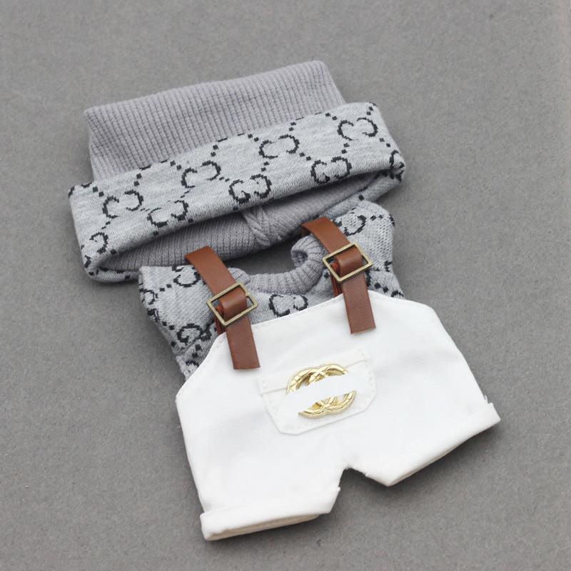 17cm Labubu First and Second Generation Blind Box 10cm Cotton Crying Doll Clothes Knitted Printed Hat - Korvel