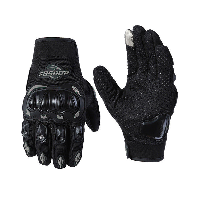 Motorcycle Riding Gloves, All Finger, Summer Breathable, Men's And Women's Electric Vehicles, Anti Fall, Anti Slip, Touch Screen - Korvel