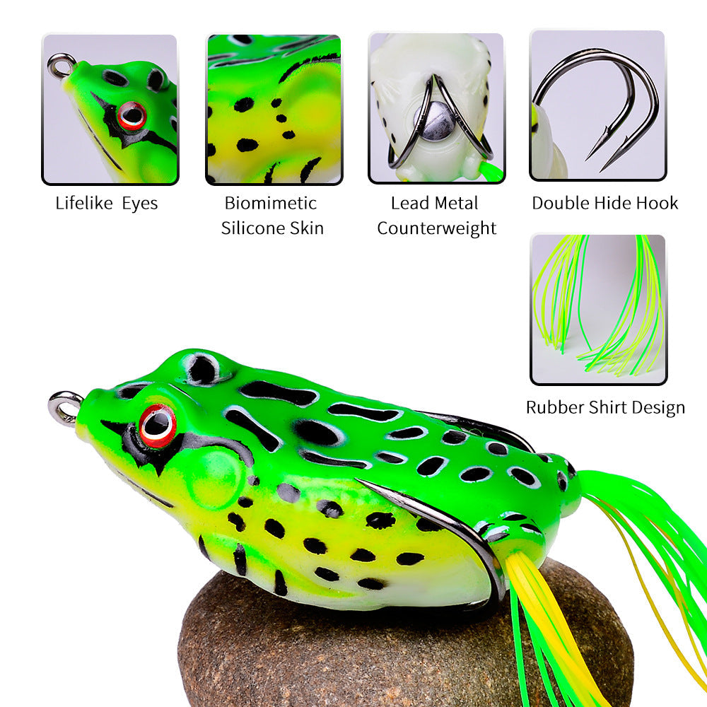 New Thunder Frog Lure Fake Bait Simulation Fake Bait Soft Bait Lua Bait Black Fish Bait - Korvel