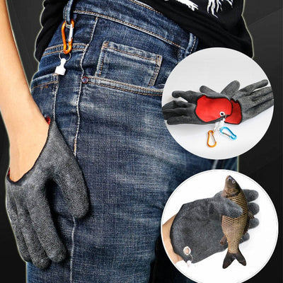 Professional Fishing Gloves with Magnetic Hooks