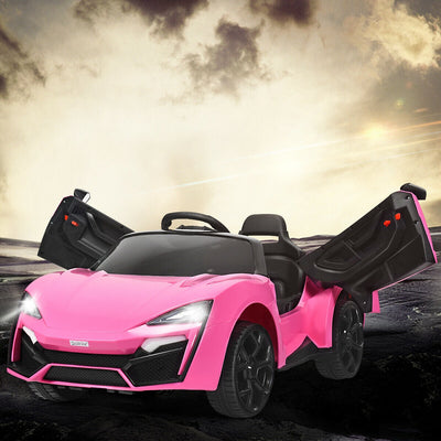 12V 2.4G RC Electric Vehicle with Lights - Pink