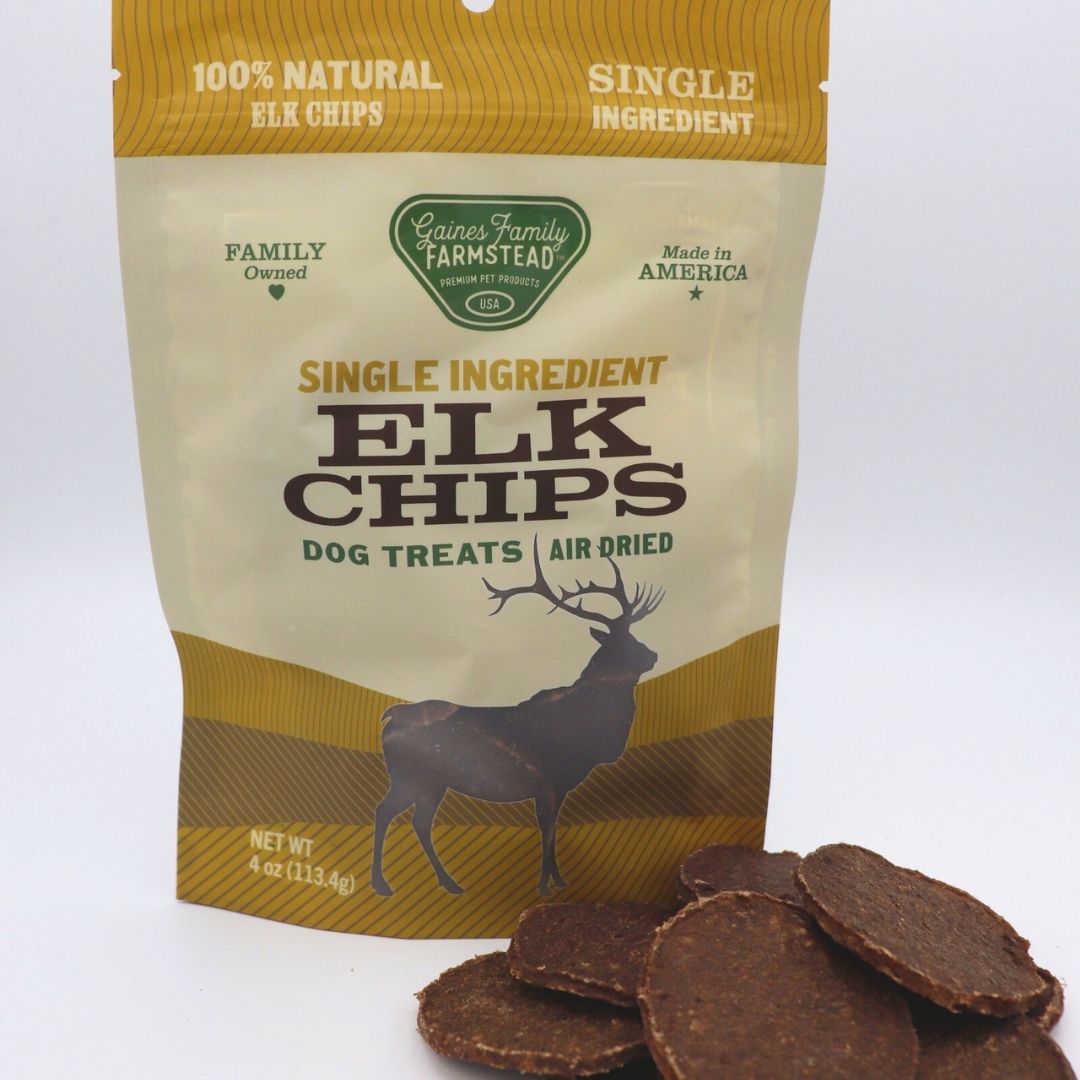 Premium Elk Chips for Dogs - All-Natural Treats - Korvel