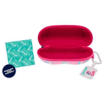 Stylish Sunglasses Case with Carabiner - Tropical Vibes - Korvel