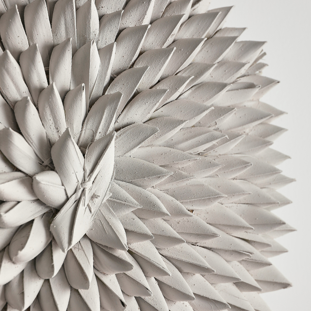 Porcupine Textured Woven Wall Art - Black, White, Natural