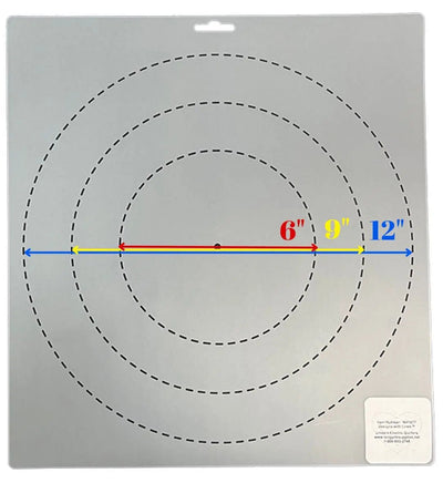 1877 Circle Stencil Set - 6"/9"/12" for Crafting