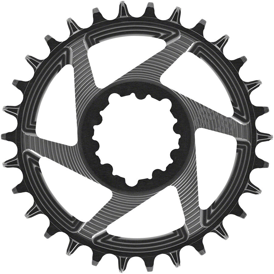 e*thirteen Helix R Chainring - 30t 11/12-Speed SRAM 3-Bolt DM Negro