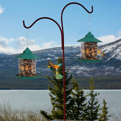 Hanging Gazebo Wild Bird Feeder with Large Capacity