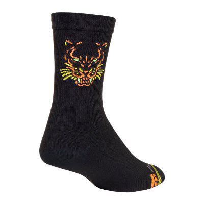 Chaussettes Sockguy Regal Crew 6" en Noir (Taille 5-9)