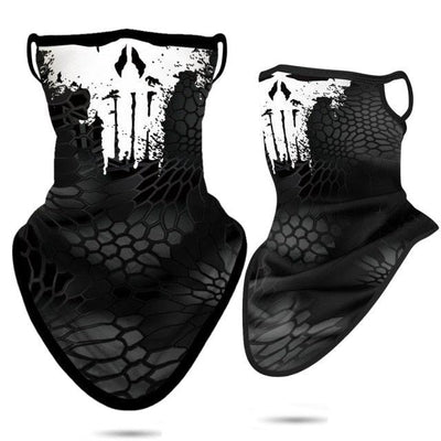 3D Punisher Army Neck Gaiter - Stylish Outdoor Face Cover