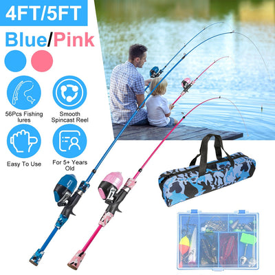 GBruno Kids Fishing Pole Set - Perfect Starter Kit