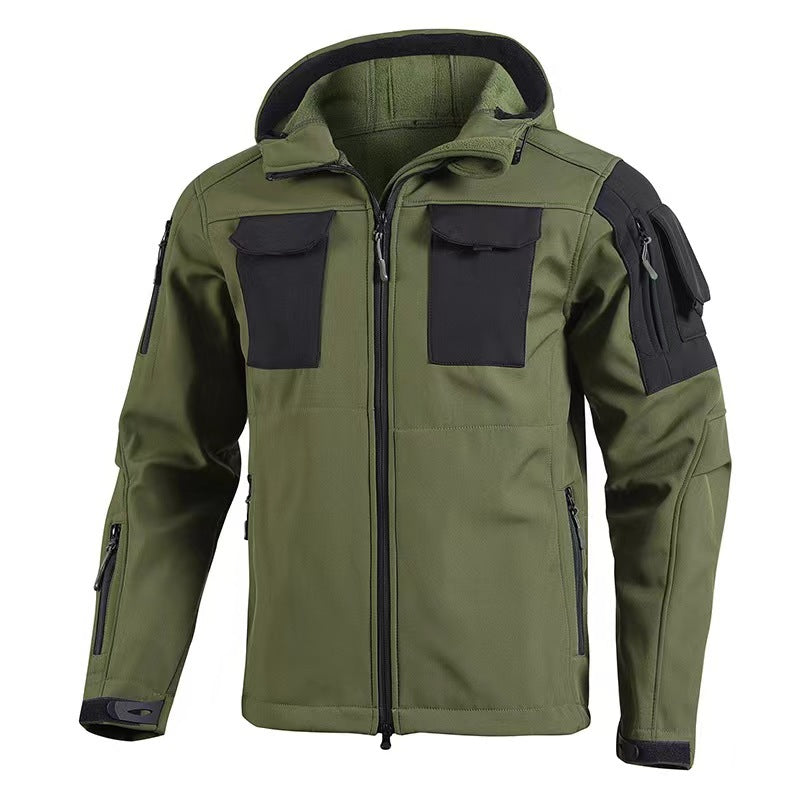 Chaqueta a Prueba de Viento Forrada de Forro Polar Soft Shell Beetle Top