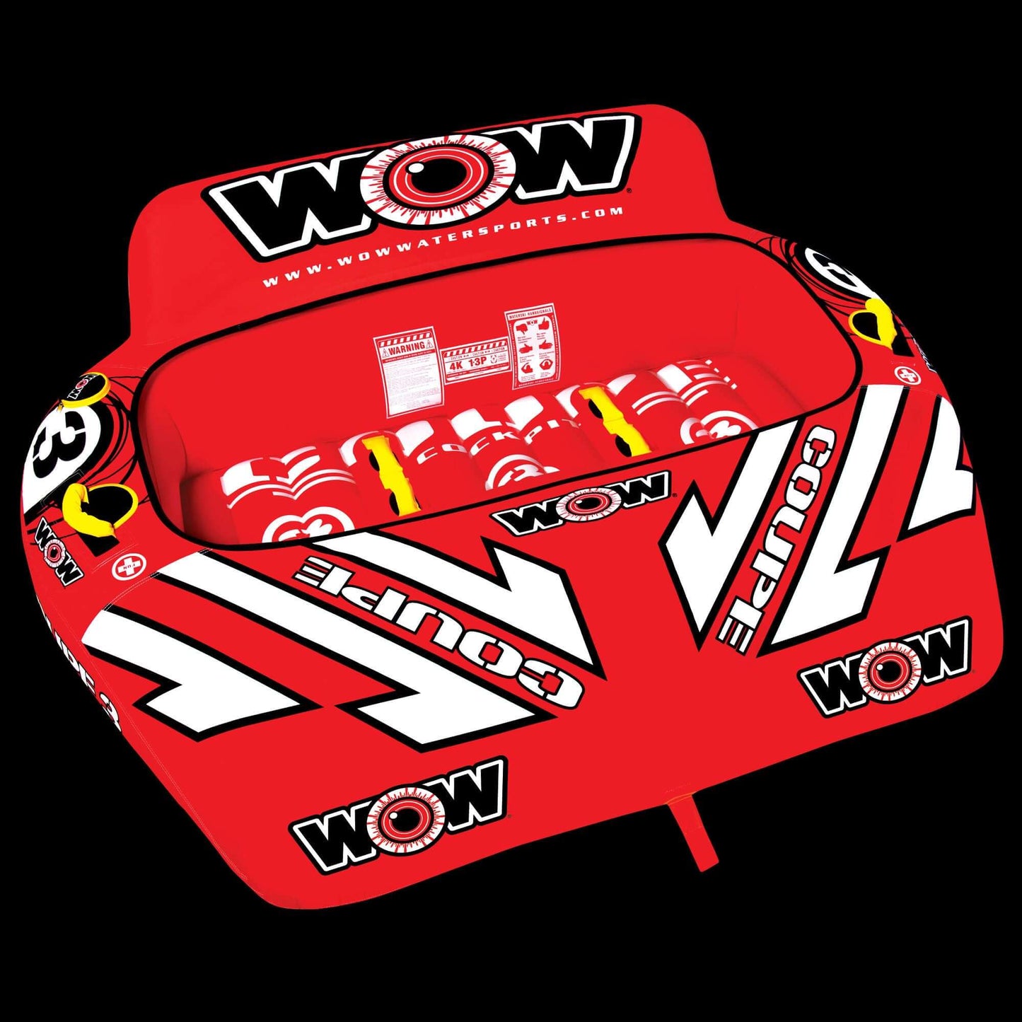 WOW Sports Tubo de Agua Towable Coupe Cockpit para 3 Personas