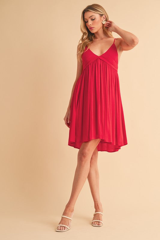 Robe Cami Mini Plissée Chic d'Été pour Femmes