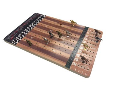 Exciting Horse Racing Party Game - Striped Track Edition - Korvel