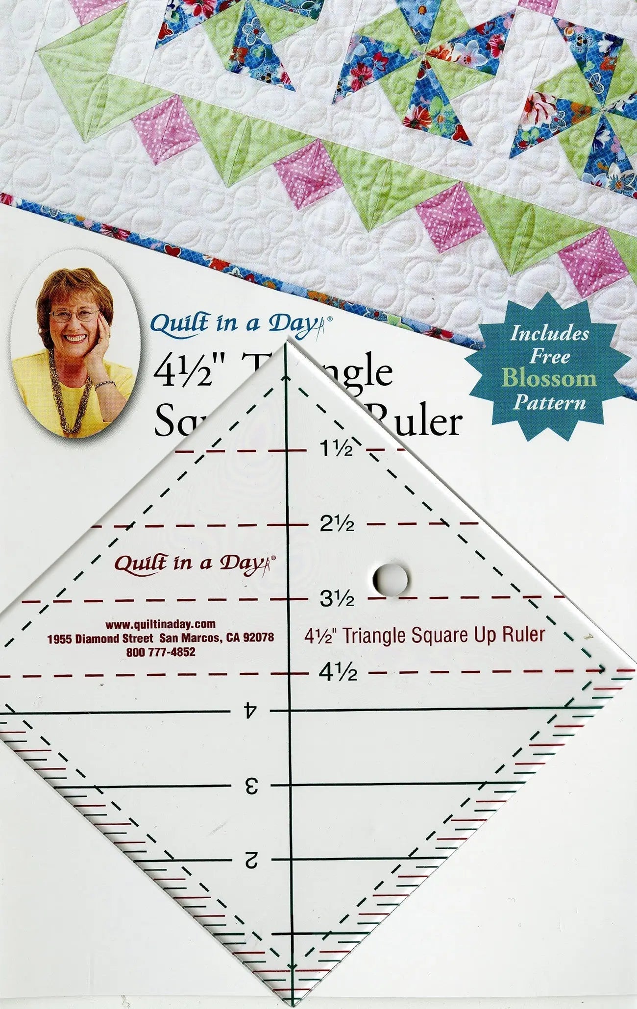 4-1/2in Triangle Square Up Ruler