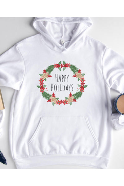 Hello Holidays Wreath Hoodie - Korvel