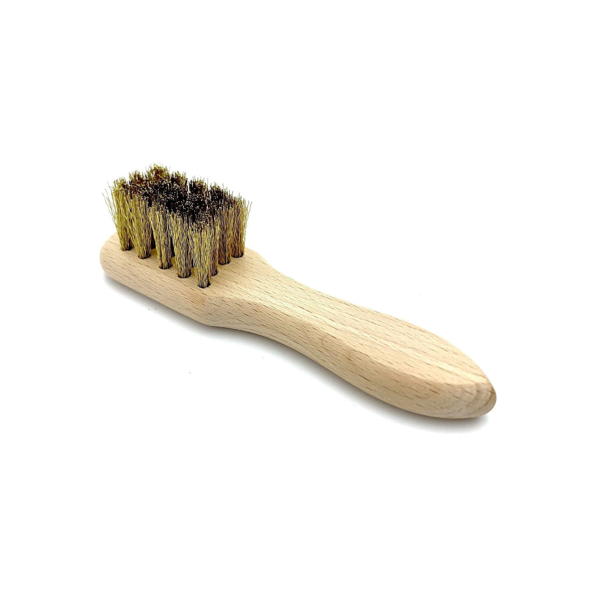 Dural Suede Brush with Brass Bristles and Beech Wood Handle