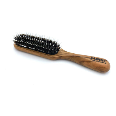 Dural Hair Brush - Olive Wood with Wild Boar Bristles