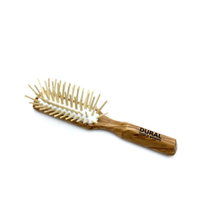 Dural Hair Brush with Rubber Cushion and Long Wooden Pins