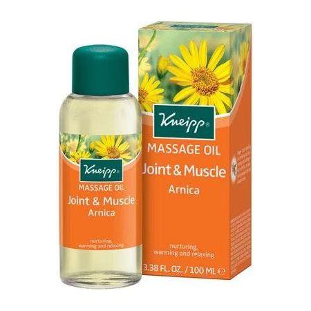Huile de massage chauffante Kneipp Arnica pour le soulagement des articulations et des muscles 3,4 o