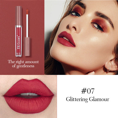 Fit Colors Matte Non-Stick Cup Lip Gloss Not Easy To Fade Matte Liquid Thin Tube Lipstick 8 Color Set Box - Korvel