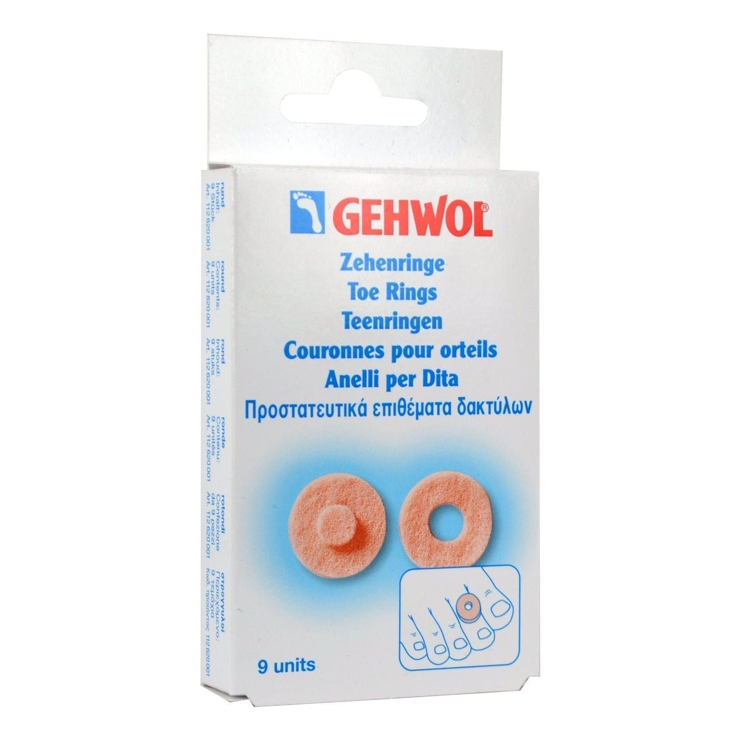 Anillos para Dedos Gehwol - 9 Unidades