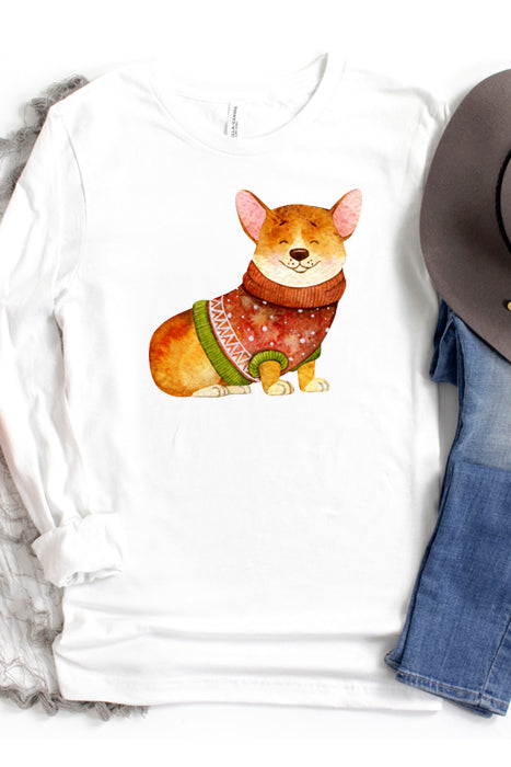 Christmas Dog Long Sleeve Tee - Korvel