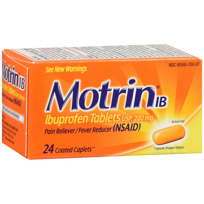 Motrin IB 200mg Tablets for Pain Relief