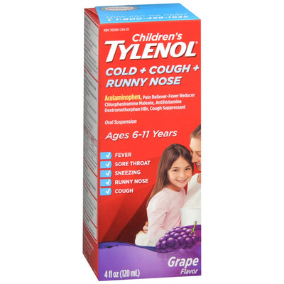Suspension orale pour le soulagement du rhume chez les enfants - Saveur raisin