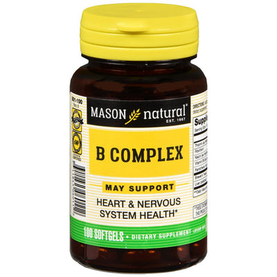 Complexe de vitamines B Mason Natural - 100 gélules molles