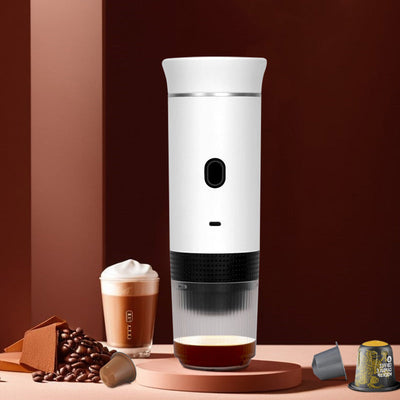 2025 Upgraded 3-in-1 Cordless Coffee Maker - 20Bar Portable for Car/Camping/Home, Capsule/Powder, USB Fast Heat - Korvel