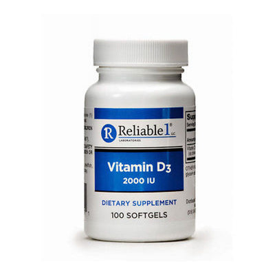 Reliable 1 Laboratories Vitamin D3 2000 IU Softgels