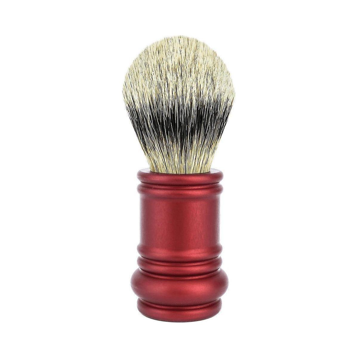 Brocha de Afeitar Merkur Matt Red Silver Tip Badger