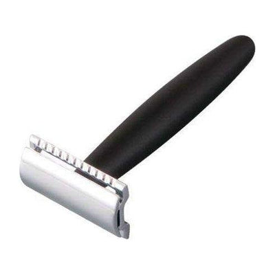 Merkur 44C Straight Razor with Chrome and Black Handle
