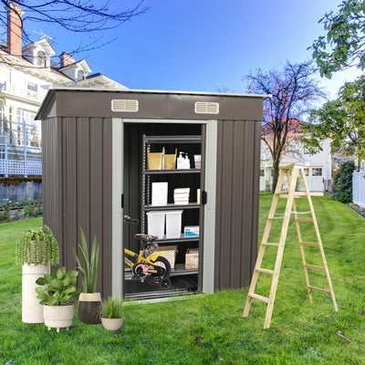 6ft x 4ft Premium Outdoor Metal Storage Shed