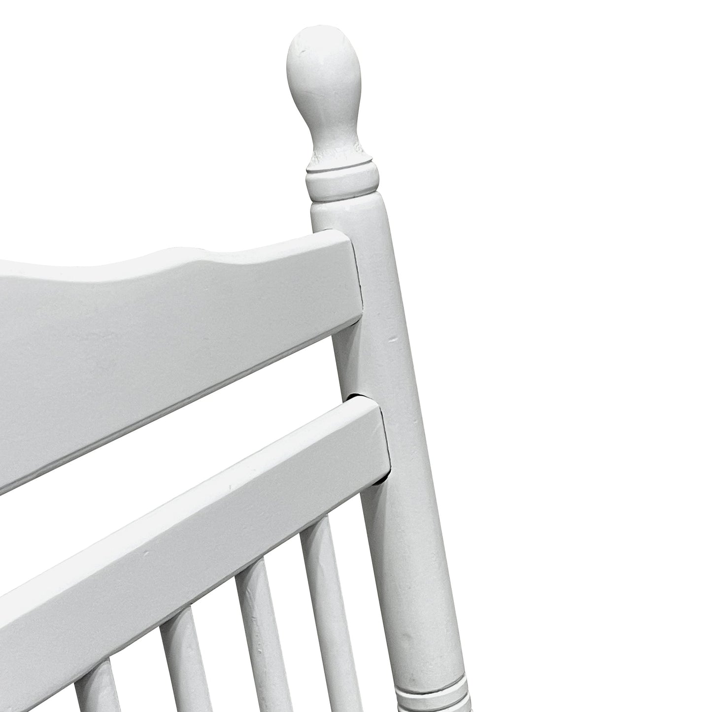 Premium White Balcony Porch Rocking Chair