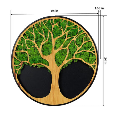 Life Tree Moss Metal Wall Art - Korvel