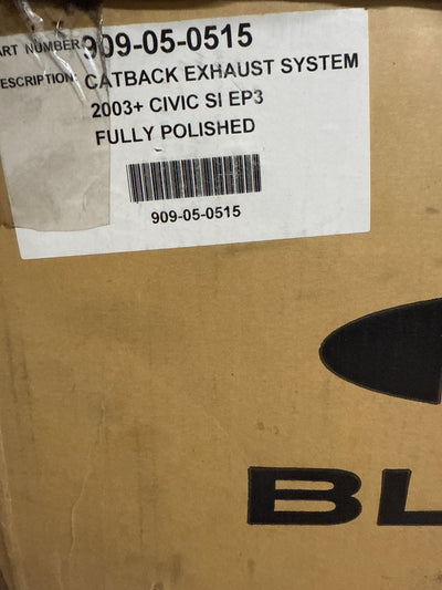 Blox CatBack Exhaust System - Fully Polished for Honda Civic EX Coupe