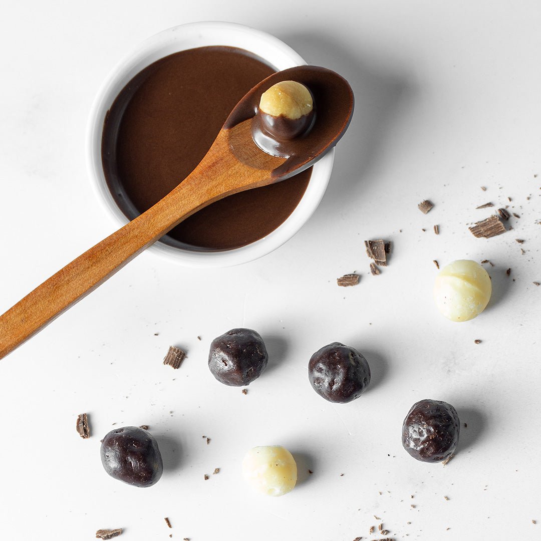 Noix de macadamia enrobées de chocolat - 4oz x 6 sacs