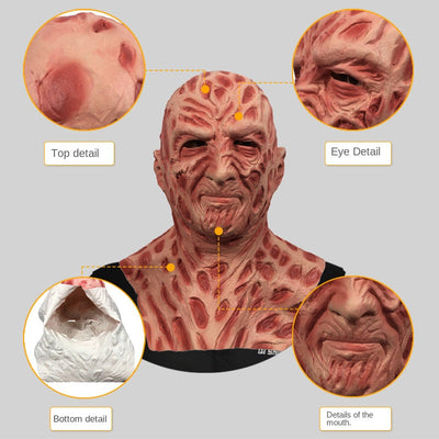 Masque d'Horreur Freddy Full Face pour les Fêtes d'Halloween