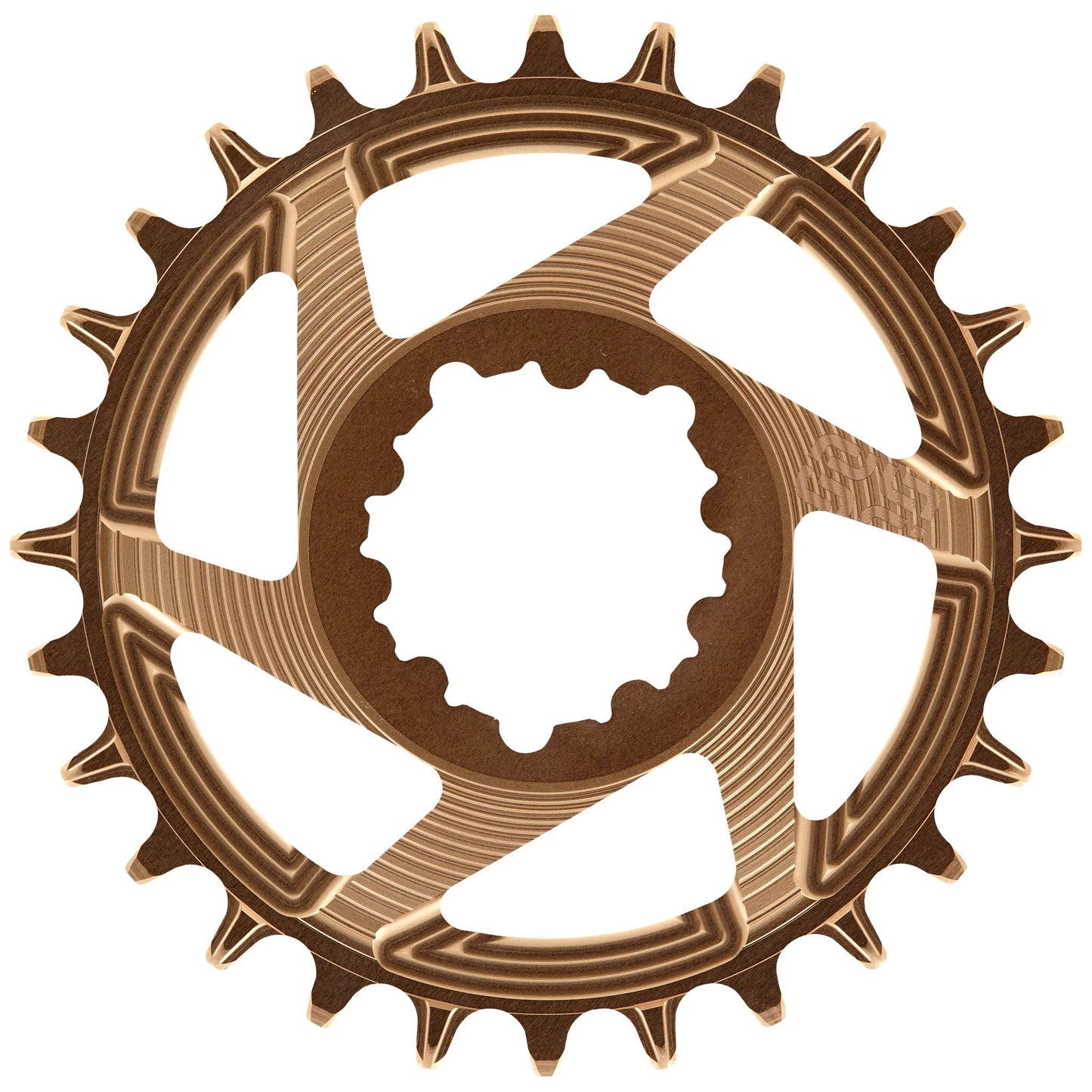 E*thirteen Helix R Guidering 30t Bronze - Montage Direct à 3 Vis
