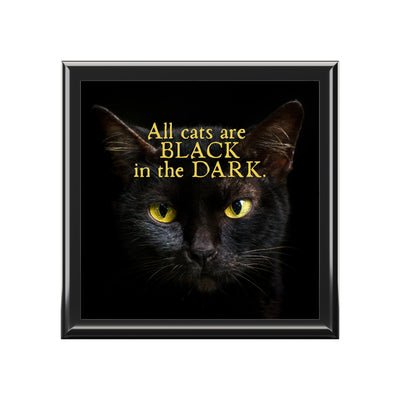Elegant All Cats are Black at Night Jewelry Box