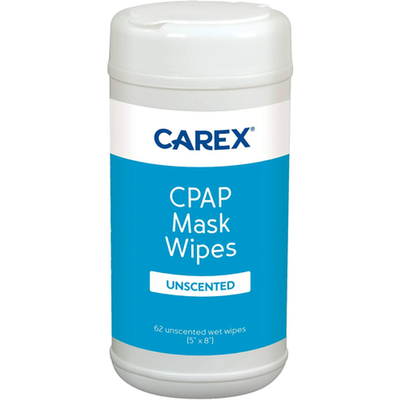 Carex Unscented CPAP Mask Wipes – 62 Count Cleaning Pads